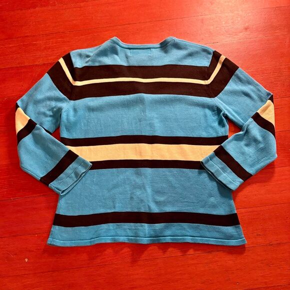 City Silk Women's Striped Cardigan - Picture 2 of 3